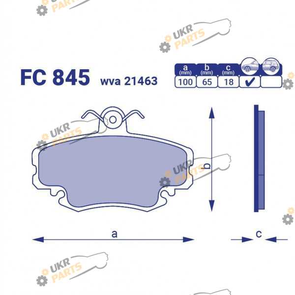 Тормозные колодки FriCo FC 845